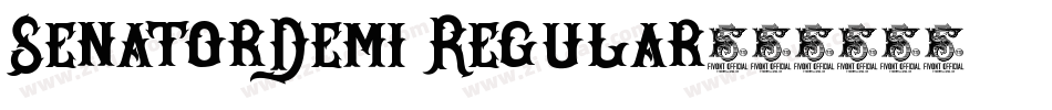 SenatorDemi Regular字体转换